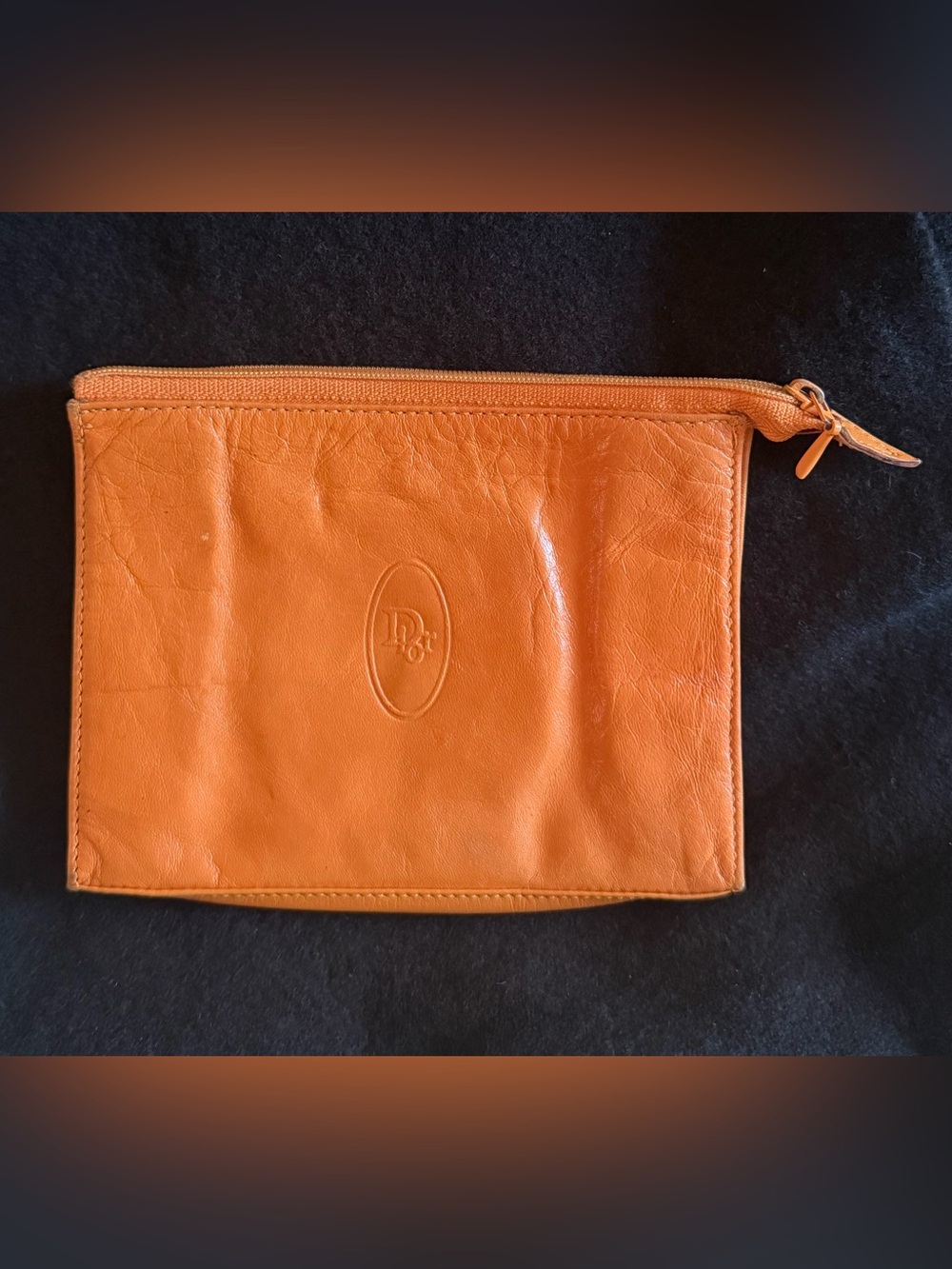 Dior Vintage Leather Cosmetic Pouch